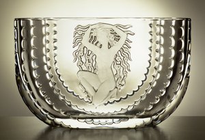 フローラ花瓶、1937（透明ガラス）
